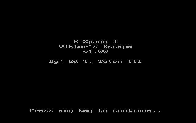 R-Space I: Viktor's Escape R-Space I: Viktor's Escape