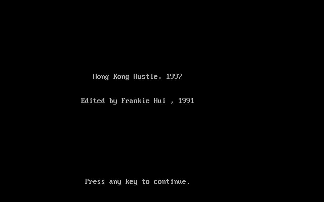 Hong Kong Hustle 1997 Hong Kong Hustle 1997