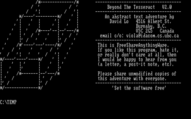 Beyond the Tesseract Beyond the Tesseract
