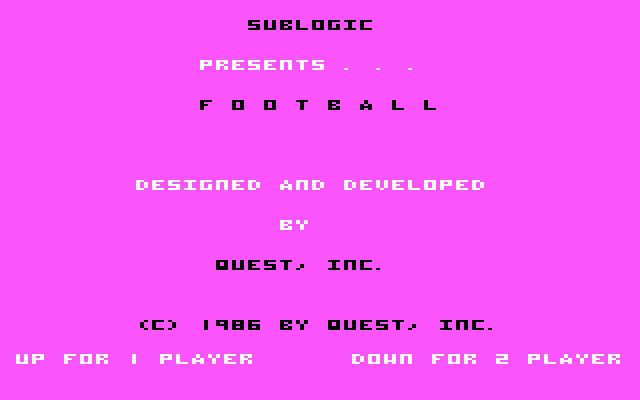 Football (1986) Football (1986)