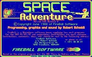 Space Adventure (1988) Space Adventure (1988)