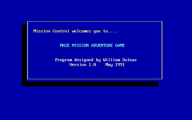 Maze Mission Adventure Game