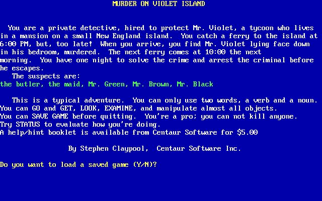 Murder on Violet Island