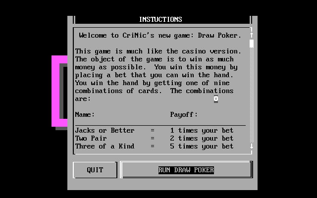 Draw Poker (1993) Draw Poker (1993)