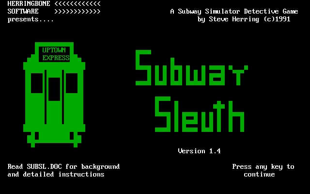 Subway Sleuth Subway Sleuth