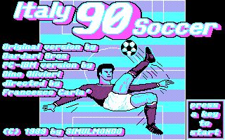 Italy '90 Soccer