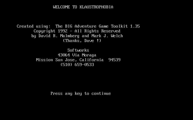 Klaustrophobia Klaustrophobia