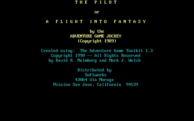 The Pilot, or: A Flight into Fantasy The Pilot, or: A Flight into Fantasy