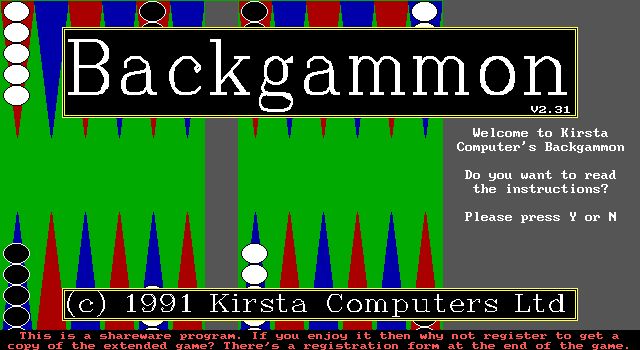 Backgammon (1991)