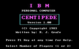 Centipede (IBM)(1983) Centipede (IBM)(1983)