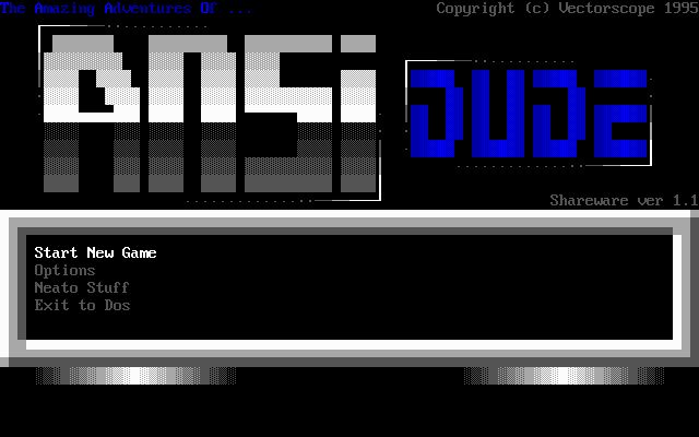 The Amazing Adventures of ANSI Dude The Amazing Adventures of ANSI Dude