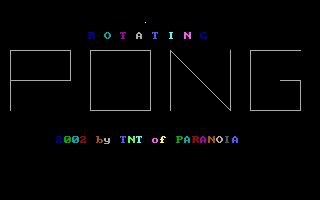 Rotating Pong