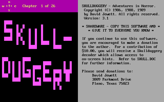 Skullduggery: Adventures in Horror Skullduggery: Adventures in Horror