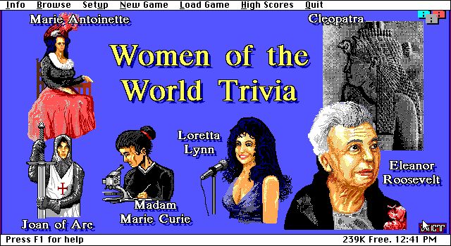 Women of the World Trivia