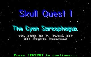 Skull Quest I: The Cyan Sarcophagus