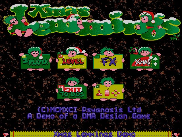 Xmas Lemmings 1991