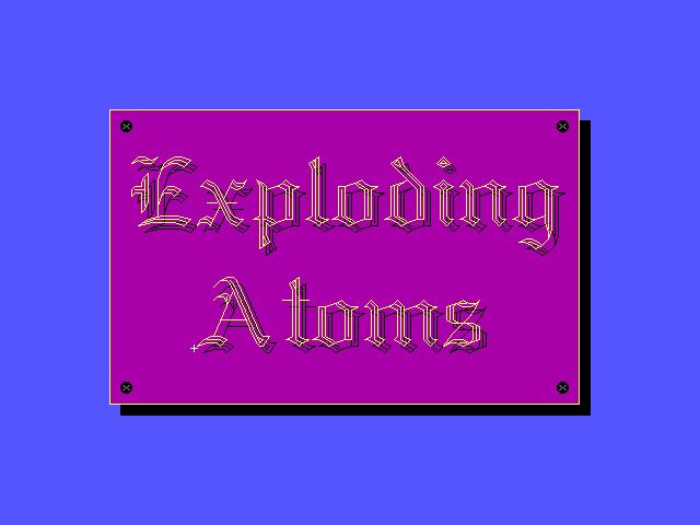 Exploding Atoms