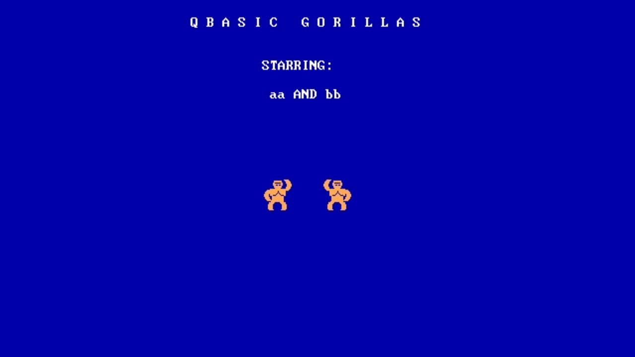 QBasic Gorillas QBasic Gorillas