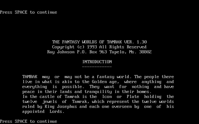 The Fantasy Worlds of Tamrak