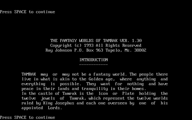 The Fantasy Worlds of Tamrak The Fantasy Worlds of Tamrak