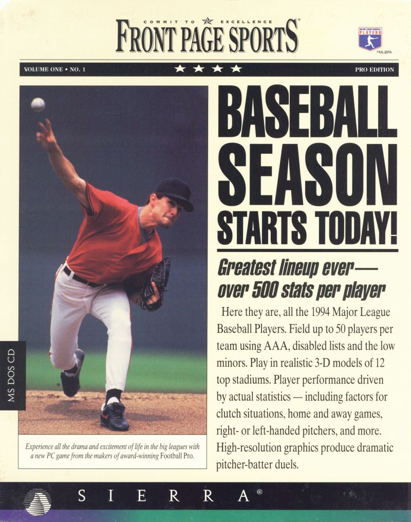Front Page Sports: Baseball '94 Front Page Sports: Baseball '94