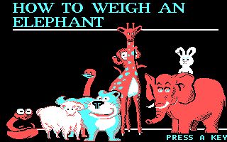 How to Weigh an Elephant