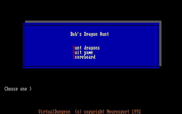 Bob's Dragon Hunt