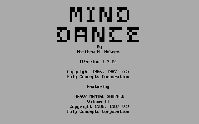 Mind Dance Vol. II Mind Dance Vol. II