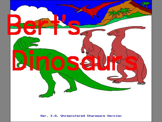 Bert's Dinosaurs