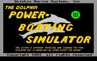 Dolphin Powerboating Simulator 3