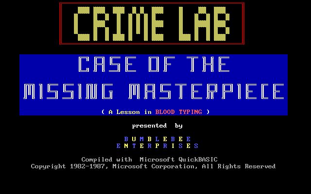 Crime Lab: Case of the Missing Masterpiece Crime Lab: Case of the Missing Masterpiece
