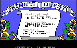 King's Quest I: Quest for the Crown (PCjr)