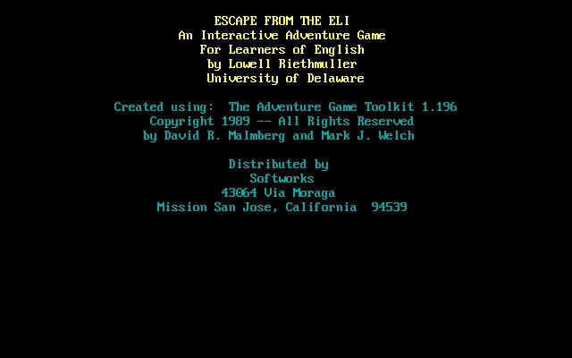 Escape from the ELI