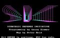 SDI: Strategic Defense Initiative