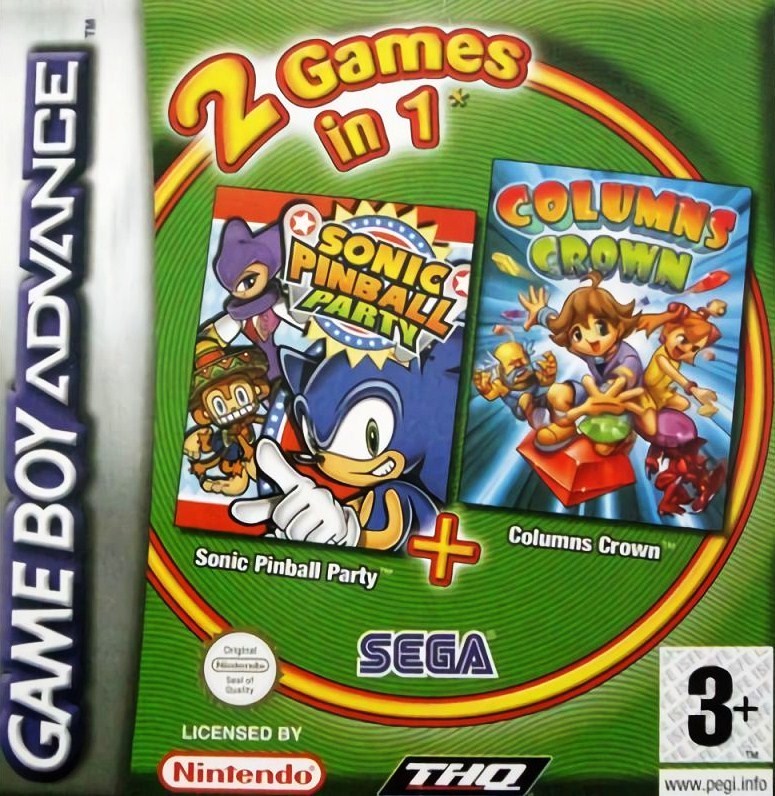 2 Games in 1 - Sonic Pinball Party & Columns Crown
