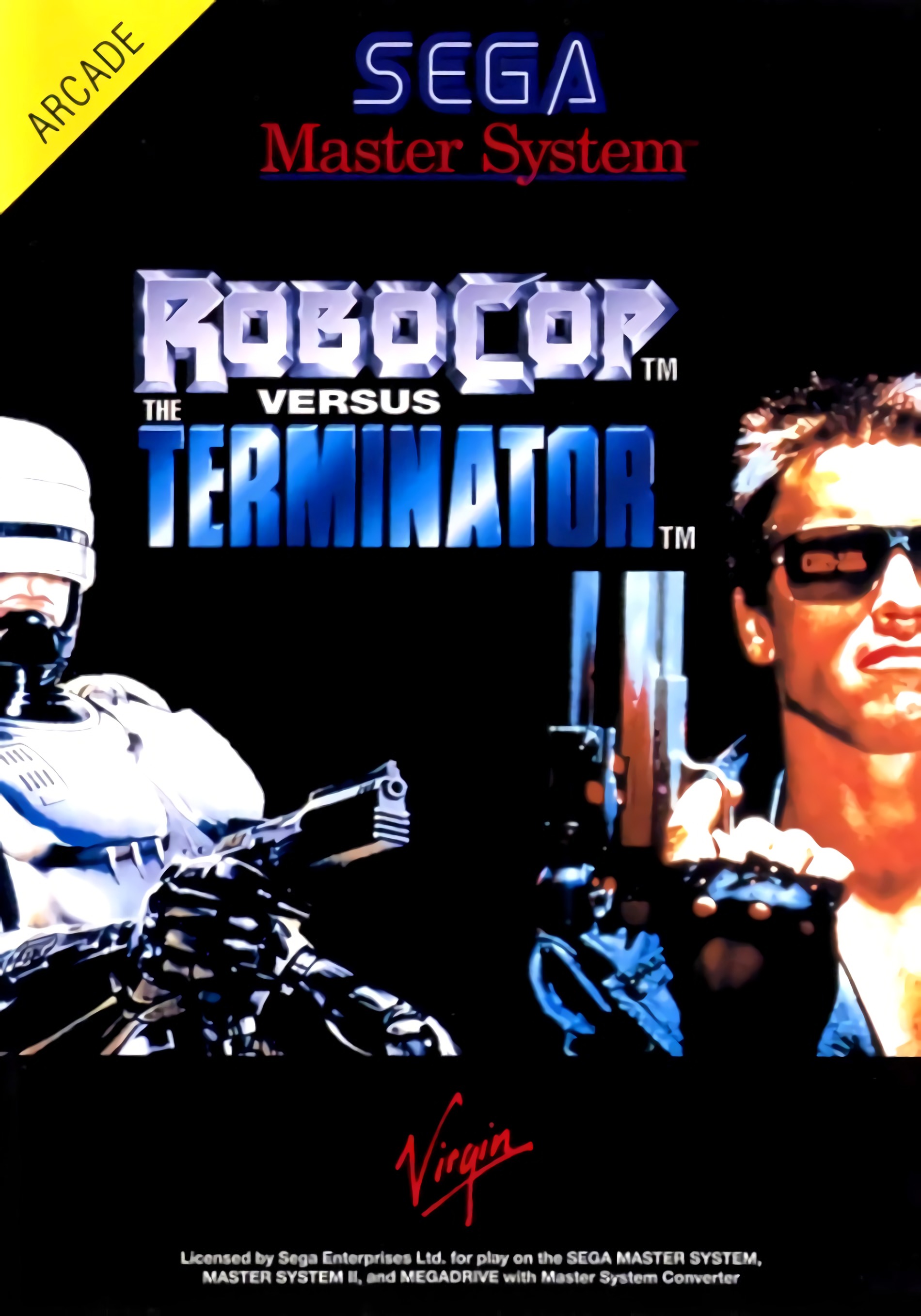 Игры сега робокоп. Терминатор 1 Sega. Игра Sega: Robocop versus Terminator. Робокоп против Терминатора сега. Robocop vs Terminator сега обложка.