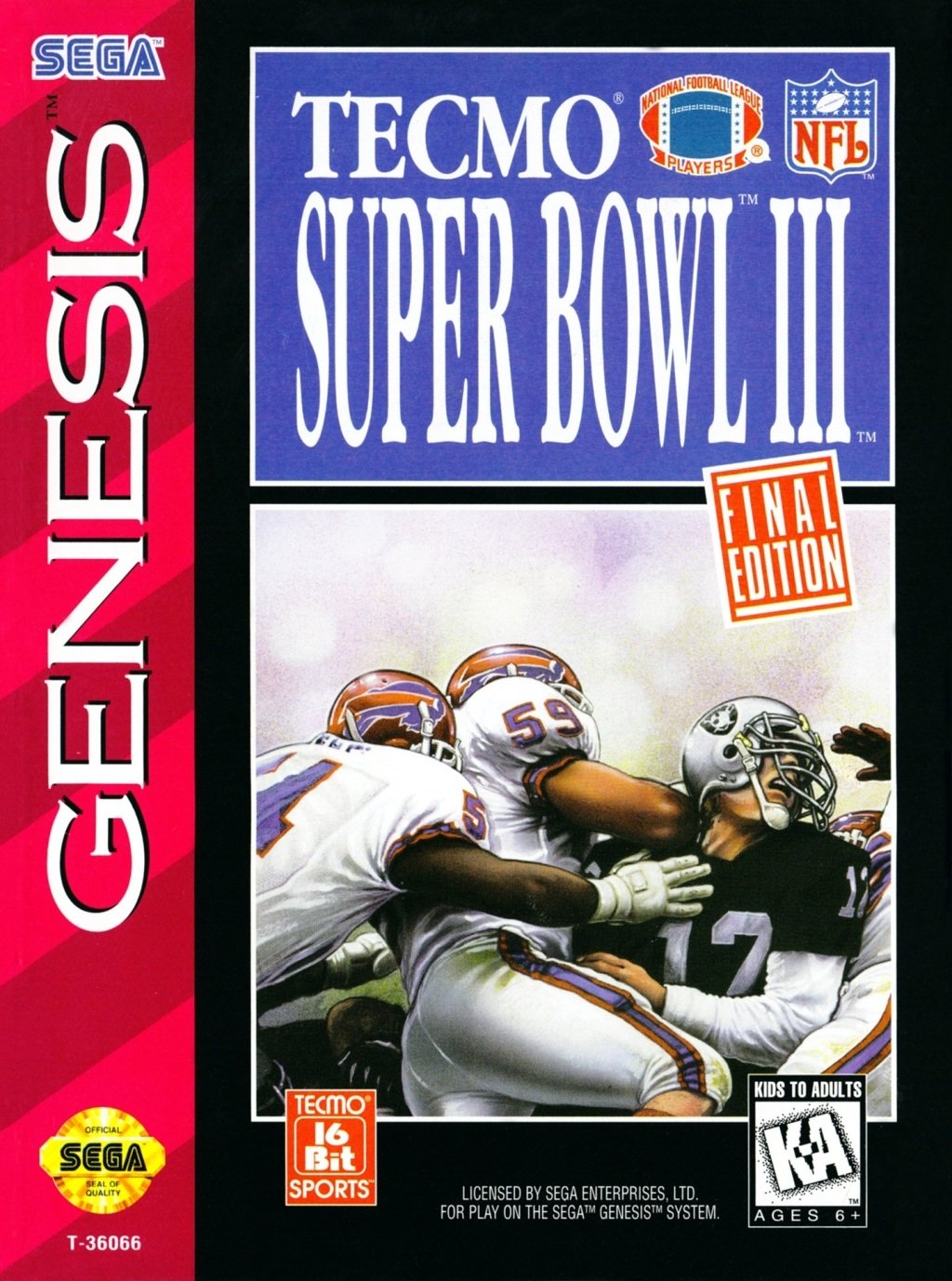 Tecmo Super Bowl III: Final Edition Tecmo Super Bowl III: Final Edition