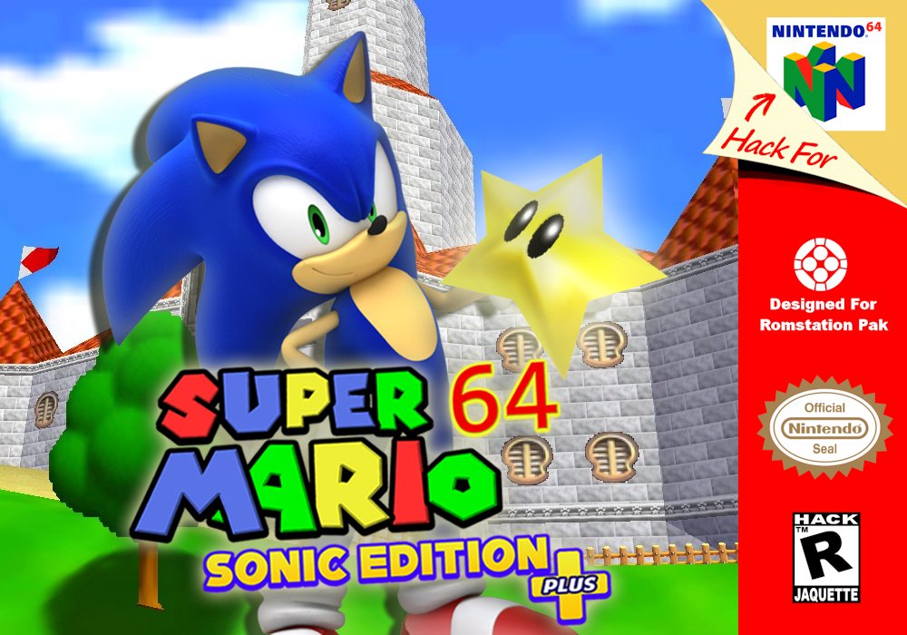 Play Nintendo 64 Mario 64 Sonic Edition Plus v2.2.2 Online in your browser  