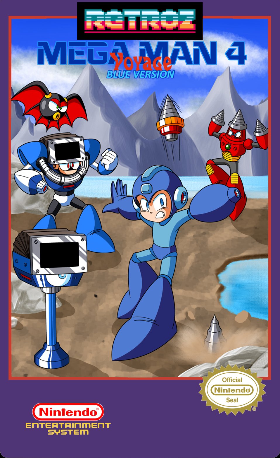 Mega Man 4 Voyage - Blue Version