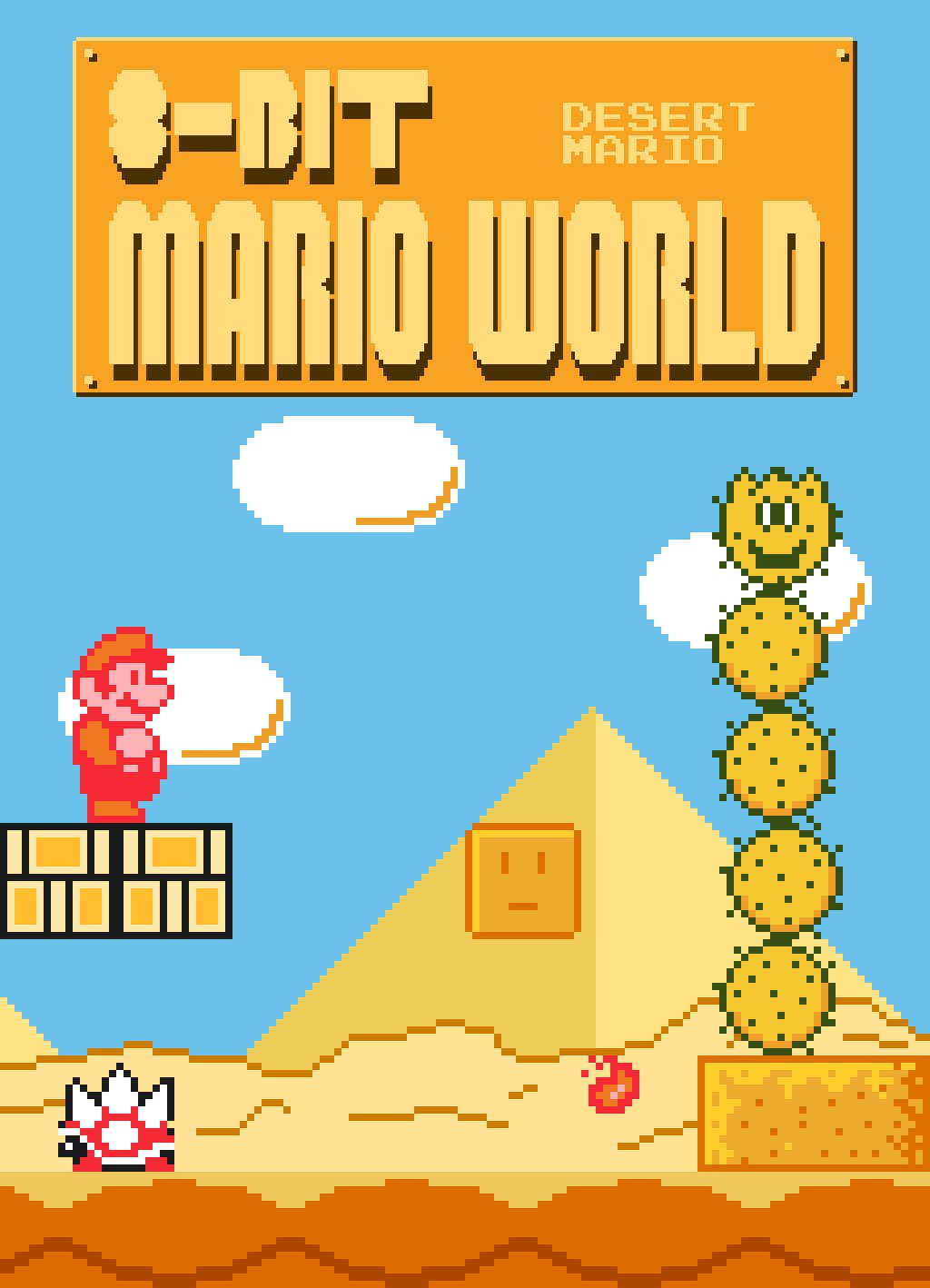 8-bit Mario World: Desert Mario 8-bit Mario World: Desert Mario