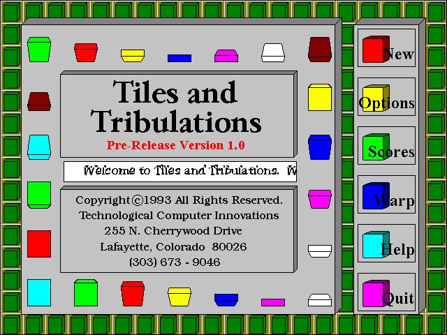 Tiles And Tribulations