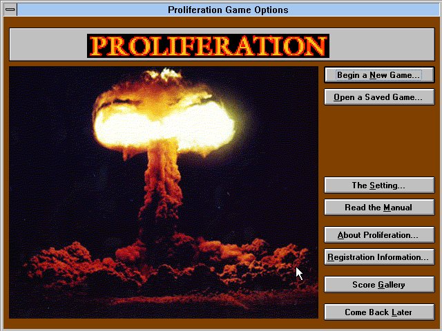 Proliferation Proliferation