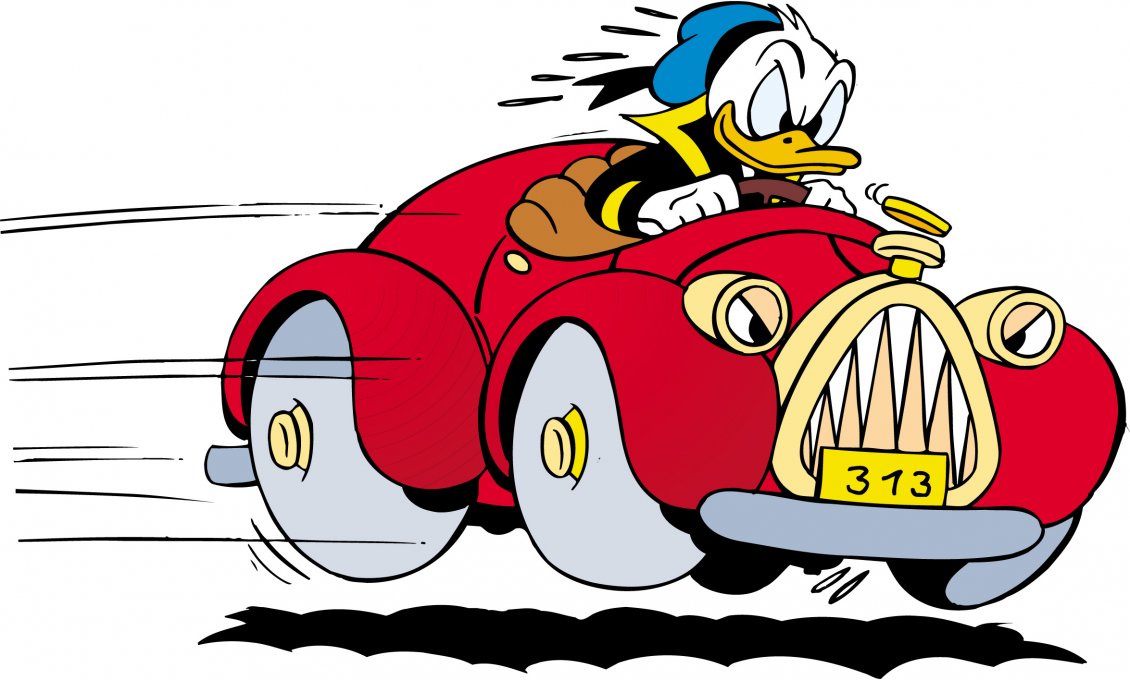9875_Donald-Duck-character-drives-speed-
