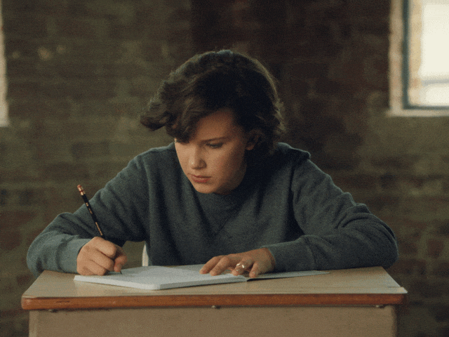 shocked millie bobby brown GIF by Converse