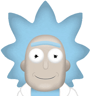 happy rick and morty Sticker by Adult Swim