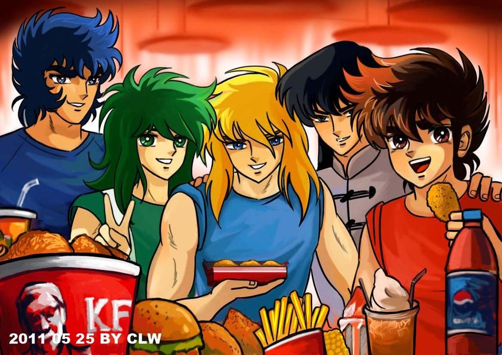 saint_seiya_eating_kfc_lol_by_kelly_chen