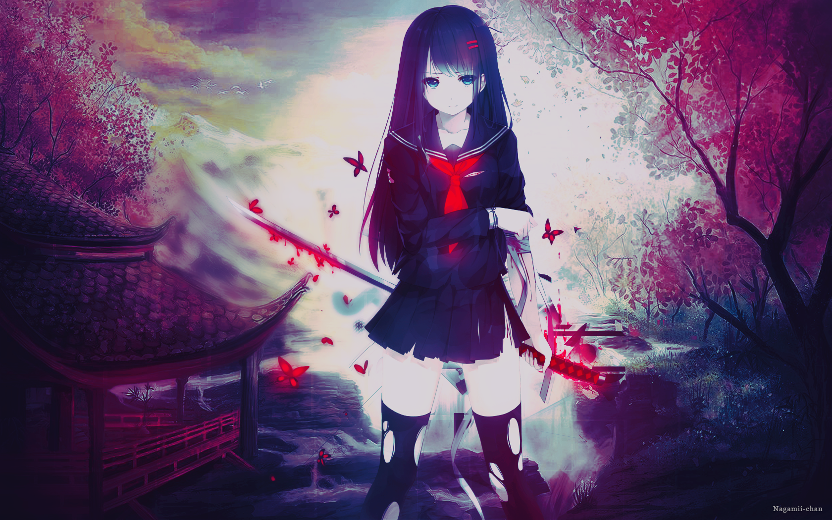 wallpaper_bloody_butterfly_anime_charact