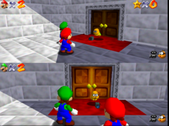 Super Mario 64 Splitscreen Multiplayer (Nintendo 64)