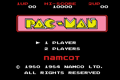 Famicom Mini - Pac-Man gameplay image 1.png