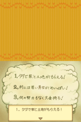 Hakoniwa Seikatsu - Hitsuji Mura DS gameplay image 8.png